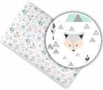 Ankras Pamut Lepedő Kiságyba 120x60 Mintás! (Prześcieradło 120x60 FOX Miętowy)