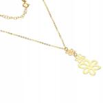 Lovrin Női arany nyaklánc 585 virágokkal, három medálos, ajándékba (Lovrin)