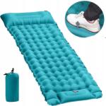 Homkel Turista Felfújható Matrac Alvópad Turisztikai Kemping Ergonómikus Világoskék (200x70x8CM)