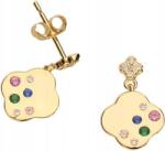 Lovrin 925-ös ezüst, aranyozott, cirkónia köves, divatos fülbevaló ajándéknak is kiváló (Lovrin 46372)