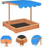 vidaXL Cutie de nisip cu acoperiș ajustabil, 115x115x115 cm, lemn brad (316473) - houseshop