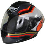 Roy Casca moto integrala adulti, Safebet HF-123 Q250-L, culoare negru portocaliu, marime S (ROY32208) - mxenduro