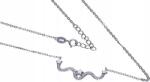 Lovrin Ezüst nyaklánc 925 csillagokkal és cirkóniákkal 2, 54g divatos minta ajándékba (Lovrin 52247)