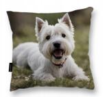  Westie Westiem Kutyapárna 40x40 ajándék West highland terrier alváshoz (Poduszka z psem Westie do spania)