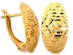 Lovrin Ováls fülbevaló arany 585 14k, súly 1.85g, angol kapcsos, divatos