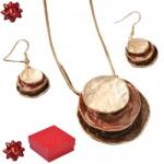  Arany ékszer szett nőknek, aranyozott ajándék szett (a12wk6)