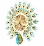 Magicpro 60x60 cm-es Páva Falióra, Páva Modern Parasztkonyha Nagy Falióra (JJOUYF-002400)