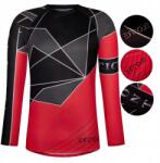 Ercole Férfi Kerékpáros Póló 2XL Mtb Lélegző Antibakteriális Szellős Könnyű (R0085_CZERWONA_XXL)