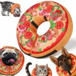  Műtét Utáni Nyakörv Kutya Macska Felfújható Védő Pizza Állítható S (MIĘKKI REGULOWANY S PIZZA)