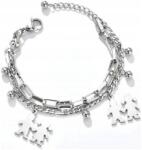  Karkötő Sebészeti acél Ezüst lánc 316L (S24)