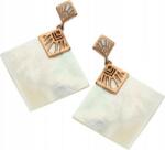 Lovrin Ezüstözött arany fülbevaló 925 apró Négyzetek 8, 60g ajándékba nőknek (Lovrin 58128)