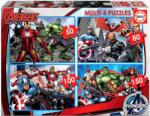 Educa - Puzzle 4x puzzle Avengers - 40 - 99 piese Puzzle