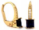 Lovrin Arany fülbevaló 375 gránátkék cirkónia 1.36g angol kapcsos ajándékba (Lovrin)