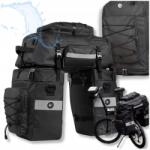 Wheel-Up Kerékpártáska, csomagtartóra, vízálló, 65L, hátsó, fekete (14172)