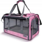 BOTC Szállító Nagy Macskának Kutyának Táska Kemény 45x28x27cm Rózsaszín (Backpack)
