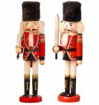 Korbi Diótörő Fa Figura Karácsonyi Dekoráció Katona 30CM (Korbi DZIADEK DO ORZECHÓW 1)