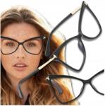 EdiBazzar Macskaszemüveg Női Számítógép Szűrős Nulla Dioptriás Arany Fekete (5904555956766)