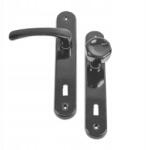 Maan Fekete, hosszú pajzsos, festett gombkilincs, 90-es kulcslyuk távolság Maan (8105)