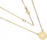 Lovrin Arany nyaklánc 585 geometriai medállal 1, 01 g divatos női minta 14k (Lovrin 43904)