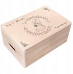 Creative Deco Esküvői doboz gravírozással Esküvői ajándék saját szöveggel uv nyomtatás 30x20 (JANCDSD130CUSTOMWEDMANWOMANFBM)