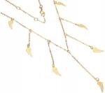 Lovrin Arany nyaklánc 585 áttört szárnyú medállal, divatos celebritás stílus, 14 karátos, s (Lovrin 43838)