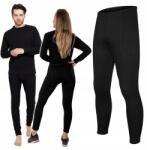 Ercole Férfi thermo alsó 2XL női thermo leggings fekete fehérnemű (Spodnie termoaktywne męskie damskie T-F01-XXL)