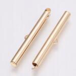  Beszúrós végek/ arany, sárgaréz 10db 40mm (01358)