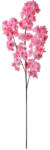 Clayre & Eef Set 3 crengute flori Piersic artificiale roz intens maro 20x10x106 cm (5PL0076)