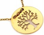Lovrin Arany nyaklánc 585-ös, szerencsefa medállal, r45 divatos minta ajándékba, 14 karátos (Lovrin)