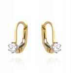 Lovrin Arany fülbevaló 585-ös finomságú cirkónia kővel, angol kapcsos, 1g (58715654)
