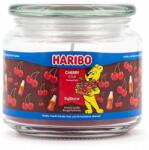HARIBO illatgyertya üvegben, Cseresznye Cola illatú, 300 g-os, cseresznyés Cola (4262399024371)