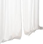  Függöny szett 2 db 225×132 cm fehér áttetsző ráncoló szalaggal Mrtrees (B0CPSM3LQW)