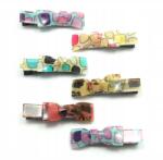  Hajcsatok színes pelikánok 6 db (8209 SA)