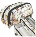  Iskolai tolltartó szervező Kapibara mintával, kétrekeszes, lányoknak, kihajtható (Piórnik szkolny organizer z Kapibara)