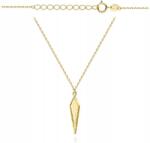 Lovrin Arany nyaklánc 585 női, gyémántozott rombusz medállal, ajándékba 14k (Lovrin)