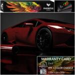  Színes Ppf Fólia Phoenix Protect Autó Színváltó Kovácsolt Karbon Piros (Folia PPF Forging Carbon Red 152cmx1m)