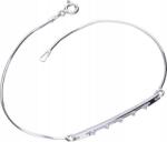 Lovrin 925-ös ezüst karkötő damilon, cirkónia kövekkel, 2, 20 modern divatos minta (Lovrin 50222)