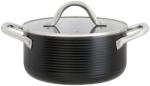 Ambition Oala cu capac 20cm, 2.7L, invelis Qualum Basic, Ribs (813215)