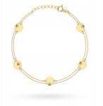 Lovrin Arany karkötő 585-ös finomságú, teli karikákkal és gyémántcsiszolású golyókkal, 1, 33g (59810571)