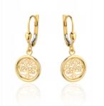 Lovrin Arany fülbevaló, szerencsefa motívummal, 585-ös (14 karátos) aranyból, 2, 3g, elegáns ékszer ajándékba (58715408)