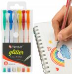 Signature Csillámos toll készlet, vékony hegyű, rajzoláshoz, kreatív zselés tollak (8657)