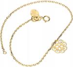 Lovrin Ezüstözött aranyozott 925-ös karkötő virág motívummal, 1, 41g, divatos charmokkal (Lovrin 53531)