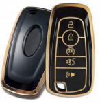 Szilikon Kulcstartó Tok Fekete Ford Kuga Focus Mondeo Távirányítóhoz