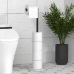  Toalettpapír tartó márvány talppal, 70 cm (B0BWRJCNZW)