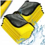  Mikroszálas törlőkendő szett (10 db) Ablaktisztító, konyhai, puha törlőkendő (Ręczniki mikrofibra do szyb ściereczki)