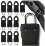  Fekete gumi akasztók 10 db cipzárakhoz, húzókákhoz (Gumowe zawieszki 10 szt do suwaków)