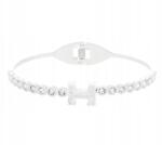  CKR773 ezüst színű karkötő sebészeti acélból (9541)