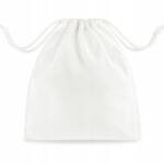 Allbag Pamut Zsák 22x16 cm Fehér 145g Kosmetikumoknak Észereknek Ékszereknek Eko Neszesszer (WBAW61)