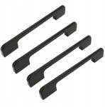 B&B 4 db Fekete bútorfogantyú 128 mm szekrény- és fiókgombok bútorokhoz (Z4 U106 L128 CZ)