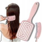 EdiBazzar Relaxáló univerzális hajformázó és masszázs kefe rugalmas (Relaksująca elastyczna szczotka do masażu)